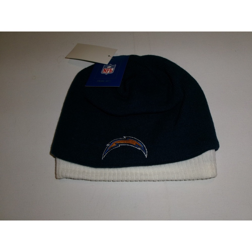 SAN DIEGO CHARGERS   KNIT BEANIE TOBOGGAN Y2K 00s HAT CAP VINTAGE DEADSTOCK BK